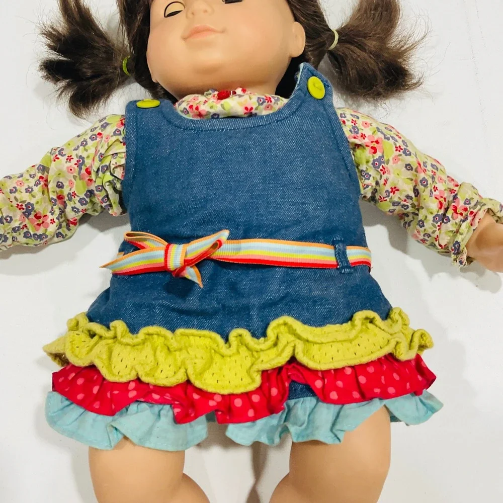 American Girl Bitty Baby Twins Boy Girl Brown Hair Brown Eyes Original‎ Clothing